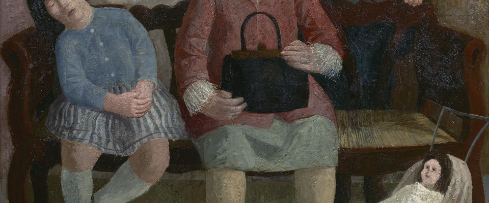 José Hernández Quero (Granada, 1930) Visita al estudio (Segundo premio “Mariano de la Paz” de 1971, sección óleos) Óleo sobre lienzo, 110x130 cm.